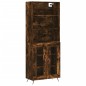 Credenza Rovere Fumo 69,5x34x180 cm in Legno Multistrato Credenza Rovere Fumo 69,5x34x180 cm in Legno Multistrato