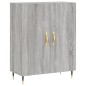 Credenza Grigio Sonoma 69,5x34x180 cm in Legno Multistrato Credenza Grigio Sonoma 69,5x34x180 cm in Legno Multistrato