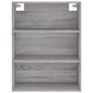 Credenza Grigio Sonoma 69,5x34x180 cm in Legno Multistrato Credenza Grigio Sonoma 69,5x34x180 cm in Legno Multistrato