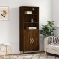 Credenza Rovere Marrone 69,5x34x180 cm in Legno Multistrato Credenza Rovere Marrone 69,5x34x180 cm in Legno Multistrato
