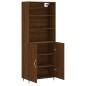 Credenza Rovere Marrone 69,5x34x180 cm in Legno Multistrato Credenza Rovere Marrone 69,5x34x180 cm in Legno Multistrato