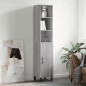 Credenza Grigio Sonoma 34,5x34x180 cm in Legno Multistrato Credenza Grigio Sonoma 34,5x34x180 cm in Legno Multistrato