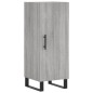 Credenza Grigio Sonoma 34,5x34x180 cm in Legno Multistrato Credenza Grigio Sonoma 34,5x34x180 cm in Legno Multistrato