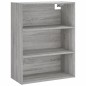 Credenza Grigio Sonoma 69,5x34x180 cm in Legno Multistrato Credenza Grigio Sonoma 69,5x34x180 cm in Legno Multistrato