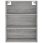 Credenza Grigio Sonoma 69,5x34x180 cm in Legno Multistrato Credenza Grigio Sonoma 69,5x34x180 cm in Legno Multistrato