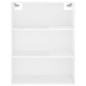 Credenza Bianco Lucido 69,5x34x180 cm in Legno Multistrato Credenza Bianco Lucido 69,5x34x180 cm in Legno Multistrato