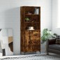 Credenza Rovere Fumo 69,5x34x180 cm in Legno Multistrato Credenza Rovere Fumo 69,5x34x180 cm in Legno Multistrato