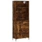 Credenza Rovere Fumo 69,5x34x180 cm in Legno Multistrato Credenza Rovere Fumo 69,5x34x180 cm in Legno Multistrato