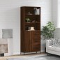 Credenza Rovere Marrone 69,5x34x180 cm in Legno Multistrato Credenza Rovere Marrone 69,5x34x180 cm in Legno Multistrato