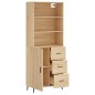 Credenza Rovere Sonoma 69,5x34x180 cm in Legno Multistrato Credenza Rovere Sonoma 69,5x34x180 cm in Legno Multistrato