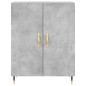 vidaXL Credenza Grigio Cemento 69,5x34x180 cm in Legno Multistrato vidaXL Credenza Grigio Cemento 69,5x34x180 cm in Legno Multistrato