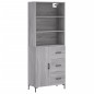 vidaXL Credenza Grigio Sonoma 69,5x34x180 cm in Legno Multistrato vidaXL Credenza Grigio Sonoma 69,5x34x180 cm in Legno Multistrato