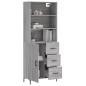 vidaXL Credenza Grigio Sonoma 69,5x34x180 cm in Legno Multistrato vidaXL Credenza Grigio Sonoma 69,5x34x180 cm in Legno Multistrato