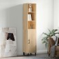 Credenza Rovere Sonoma 34,5x34x180 cm in Legno Multistrato Credenza Rovere Sonoma 34,5x34x180 cm in Legno Multistrato