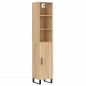 Credenza Rovere Sonoma 34,5x34x180 cm in Legno Multistrato Credenza Rovere Sonoma 34,5x34x180 cm in Legno Multistrato