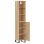 Credenza Rovere Sonoma 34,5x34x180 cm in Legno Multistrato Credenza Rovere Sonoma 34,5x34x180 cm in Legno Multistrato