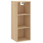 Credenza Rovere Sonoma 34,5x34x180 cm in Legno Multistrato Credenza Rovere Sonoma 34,5x34x180 cm in Legno Multistrato