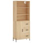 Credenza Rovere Sonoma 69,5x34x180 cm in Legno Multistrato Credenza Rovere Sonoma 69,5x34x180 cm in Legno Multistrato
