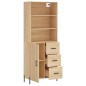 Credenza Rovere Sonoma 69,5x34x180 cm in Legno Multistrato Credenza Rovere Sonoma 69,5x34x180 cm in Legno Multistrato