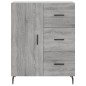 Credenza Grigio Sonoma 69,5x34x180 cm in Legno Multistrato Credenza Grigio Sonoma 69,5x34x180 cm in Legno Multistrato