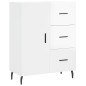 Credenza Bianco Lucido 69,5x34x180 cm in Legno Multistrato Credenza Bianco Lucido 69,5x34x180 cm in Legno Multistrato