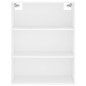 Credenza Bianca 69,5x34x180 cm in Legno Multistrato Credenza Bianca 69,5x34x180 cm in Legno Multistrato