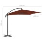 Ombrellone a Sbalzo con Palo in Acciaio 250x250 cm Terracotta Ombrellone a Sbalzo con Palo in Acciaio 250x250 cm Terracotta