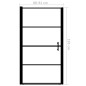 Porta per Doccia in Vetro Temperato 91x195 cm Nera Porta per Doccia in Vetro Temperato 91x195 cm Nera