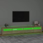 vidaXL Mobile Porta TV con Luci LED Rovere Sonoma 270x35x40 cm vidaXL Mobile Porta TV con Luci LED Rovere Sonoma 270x35x40 cm