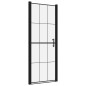 Porta per Doccia in Vetro Temperato 81x195 cm Nero Porta per Doccia in Vetro Temperato 81x195 cm Nero