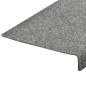 Tappetini per Scale Agugliati 10 pz 65x21x4 cm Grigio Chiaro Tappetini per Scale Agugliati 10 pz 65x21x4 cm Grigio Chiaro