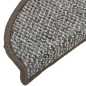 Tappetini per Scale 15 pz Grigi 56x17x3 cm Tappetini per Scale 15 pz Grigi 56x17x3 cm