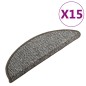 Tappetini per Scale 15 pz Antracite 56x17x3 cm Tappetini per Scale 15 pz Antracite 56x17x3 cm
