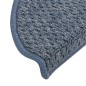 Tappetini per Scale 15 pz Blu 65x21x4 cm