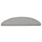 Tappetini per Scale 15 pz Grigi 65x21x4 cm