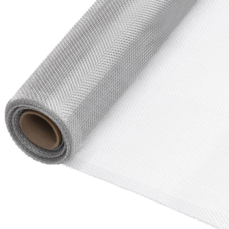 Zanzariera in Alluminio 60x500 cm Argento Zanzariera in Alluminio 60x500 cm Argento