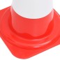 Set Coni Segnaletici Stradali Riflettenti 4pz Rosso Bianco 50cm Set Coni Segnaletici Stradali Riflettenti 4pz Rosso Bianco 50cm
