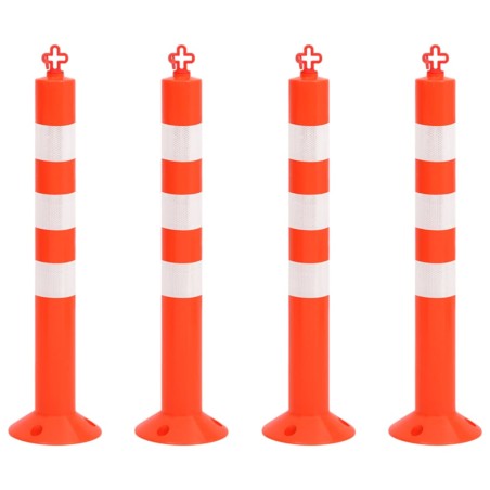 Dissuasori Traffico con Catena 4 pz 75 cm in PE
