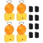 Lampeggianti da Cantiere 4pz con Batterie 18x8x37 cm Lampeggianti da Cantiere 4pz con Batterie 18x8x37 cm