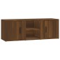 Mobile TV Rovere Marrone 100x31,5x35 cm in Legno Multistrato Mobile TV Rovere Marrone 100x31,5x35 cm in Legno Multistrato