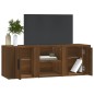 Mobile TV Rovere Marrone 100x31,5x35 cm in Legno Multistrato Mobile TV Rovere Marrone 100x31,5x35 cm in Legno Multistrato