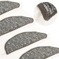 Tappetini per Scale 15 pz Antracite 56x17x3 cm Tappetini per Scale 15 pz Antracite 56x17x3 cm