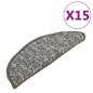 Tappetini per Scale 15 pz Antracite 56x17x3 cm Tappetini per Scale 15 pz Antracite 56x17x3 cm