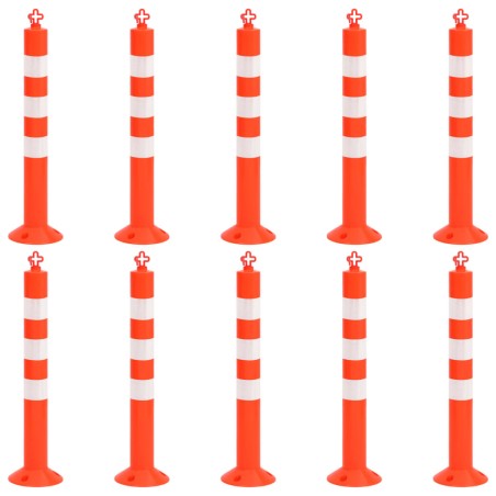 Dissuasori Traffico con Catena 10 pz 75 cm in PE