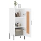 Credenza Bianca 34,5x34x90 cm in Legno Multistrato Credenza Bianca 34,5x34x90 cm in Legno Multistrato