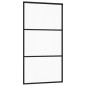 Porta Scorrevole in Vetro ESG e Alluminio 102x205 cm Nera Porta Scorrevole in Vetro ESG e Alluminio 102x205 cm Nera