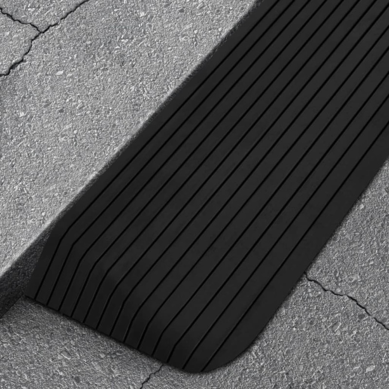 Rampe per Soglia 2 pz 110x41x5 cm in Gomma Rampe per Soglia 2 pz 110x41x5 cm in Gomma