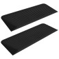 Rampe per Soglia 2 pz 110x41x5 cm in Gomma Rampe per Soglia 2 pz 110x41x5 cm in Gomma