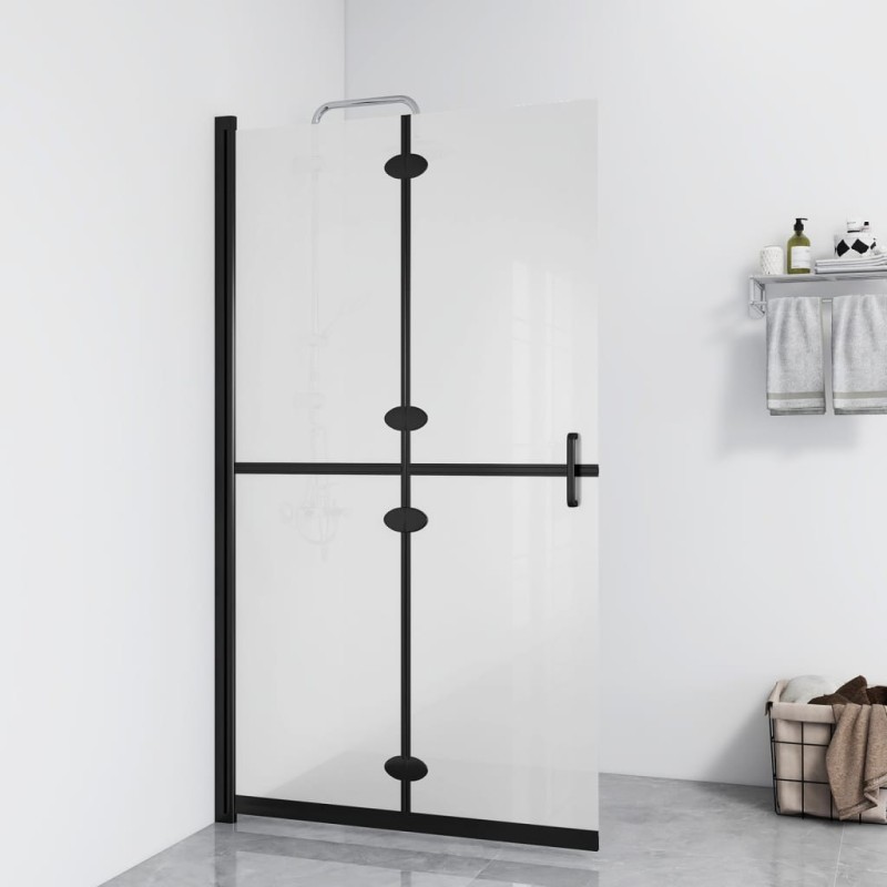 Parete per Doccia Walk-in Pieghevole in Vetro ESG 90x190 cm Parete per Doccia Walk-in Pieghevole in Vetro ESG 90x190 cm