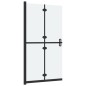 Parete per Doccia Walk-in Pieghevole in Vetro ESG 90x190 cm Parete per Doccia Walk-in Pieghevole in Vetro ESG 90x190 cm